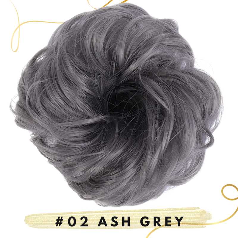 💖 Messy Bun Hair Extension Scrunchie – Instantly Add Volume & Style for Effortless Updos! 💁♀️✨