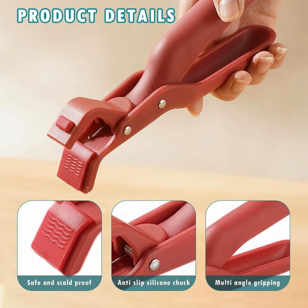 🥘 Multi-Function Anti-Scald Bowl Clip – Heat-Resistant, Non-Slip & Safe Kitchen Gripper
