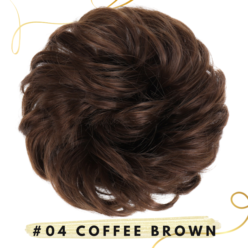 💖 Messy Bun Hair Extension Scrunchie – Instantly Add Volume & Style for Effortless Updos! 💁♀️✨