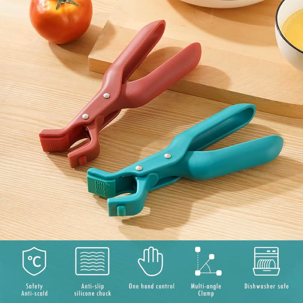 🥘 Multi-Function Anti-Scald Bowl Clip – Heat-Resistant, Non-Slip & Safe Kitchen Gripper