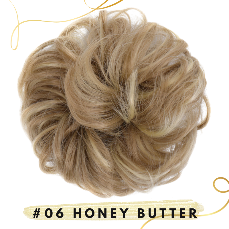 💖 Messy Bun Hair Extension Scrunchie – Instantly Add Volume & Style for Effortless Updos! 💁♀️✨
