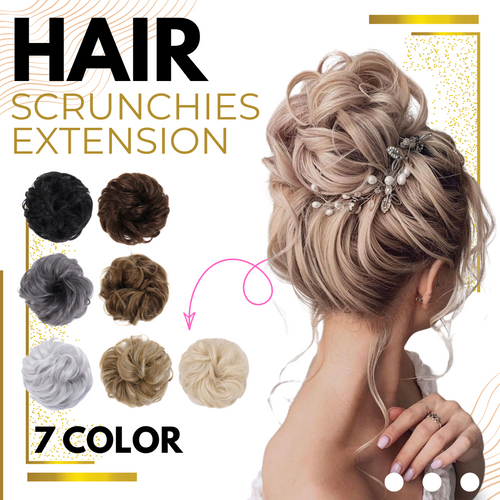💖 Messy Bun Hair Extension Scrunchie – Instantly Add Volume & Style for Effortless Updos! 💁♀️✨