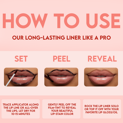 Peel Off Lip Liner Stain💋 - No Fade, No Smudge, NO PROBLEM!