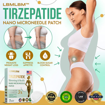 LBMLBM™ NIDDK-Tirzepatide Slimming NANO MICRONEEDLE PATCH 👨‍⚕️（Zero Pain, 24/7 Release | Lose 20lbs FAST | 90% Sugar Drop | ）
