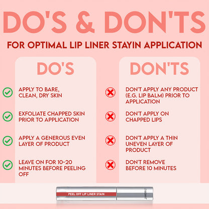 Peel Off Lip Liner Stain💋 - No Fade, No Smudge, NO PROBLEM!